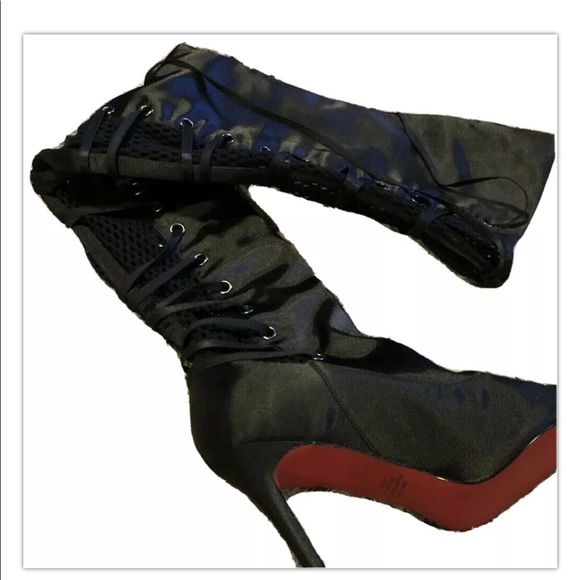 Victoria’s Secret COLIN STUART Over Knee Lace Up Boots Sz 10 - Picture 5 of 10